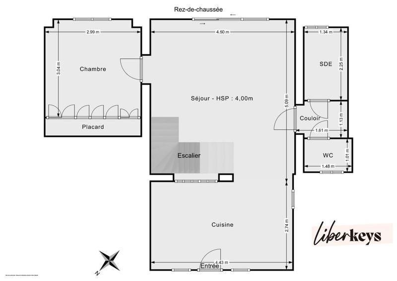 Maison - 60 m² - 3 pièces