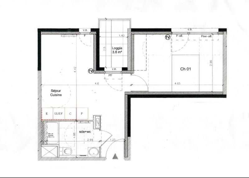 Appartement - 37 m² - 2 pièces