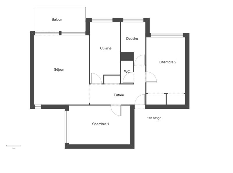 Appartement - 65 m² - 3 pièces