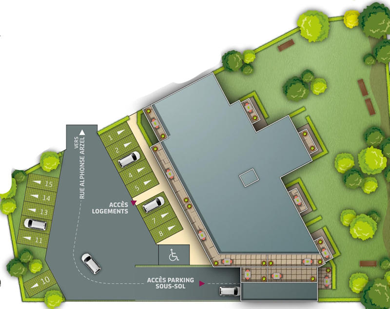 Appartement - 45 m² - 2 pièces