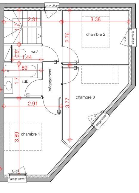 Maison - 79 m² - 4 pièces