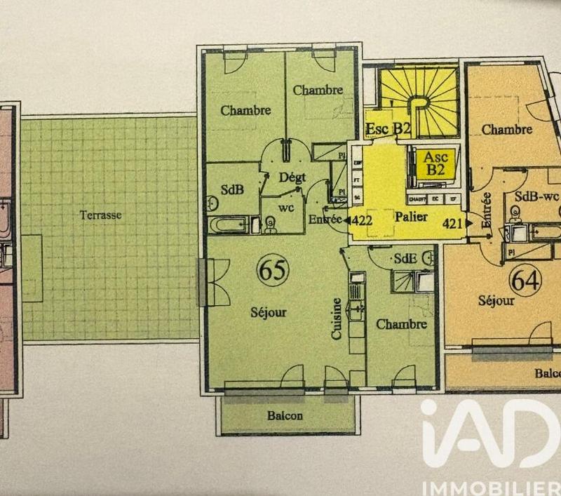 Appartement - 82 m² - 4 pièces