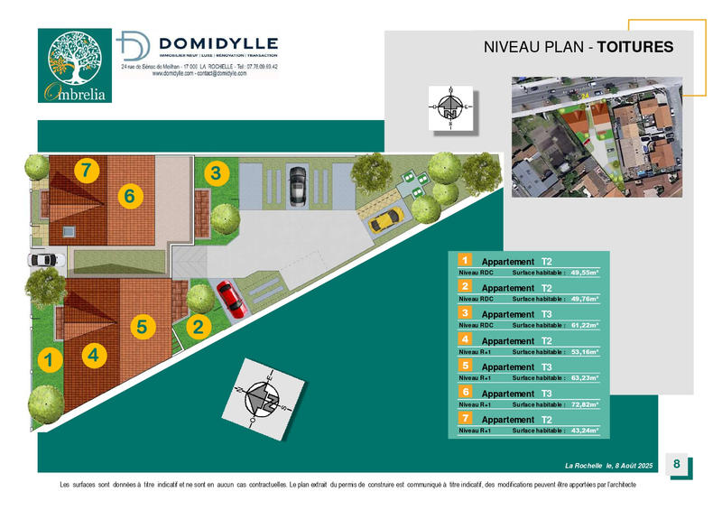 Appartement - 73 m² - 3 pièces