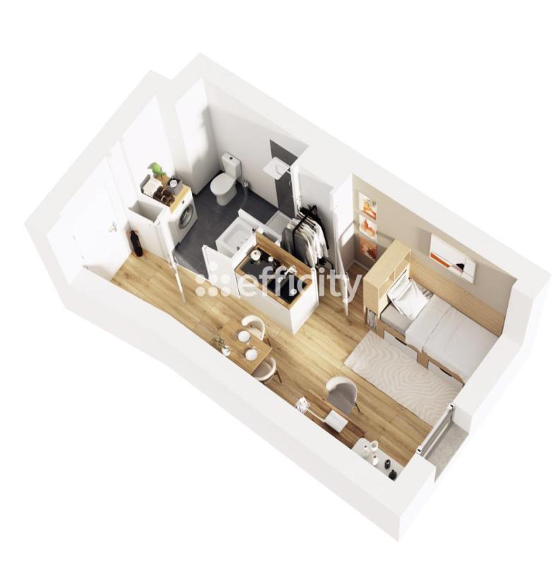 Appartement - 19 m² - 1 pièce