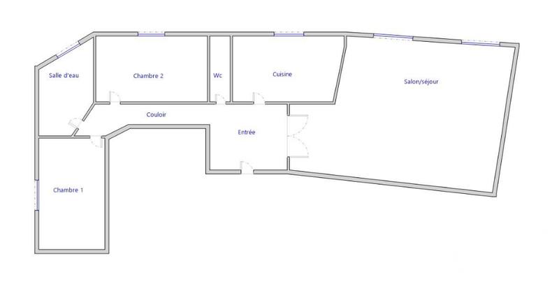 Appartement - 72 m² - 3 pièces