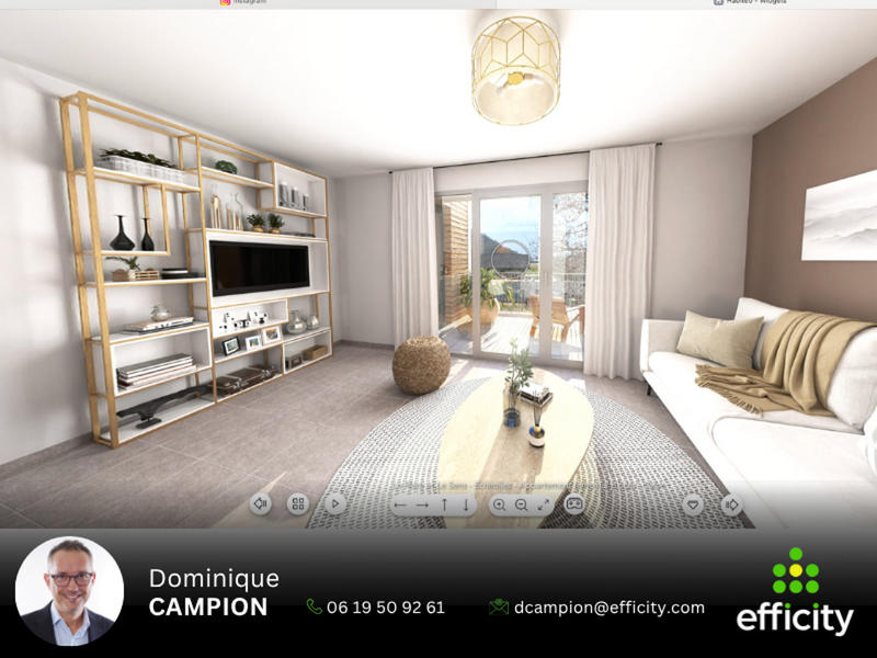 Appartement - 47 m² - 2 pièces