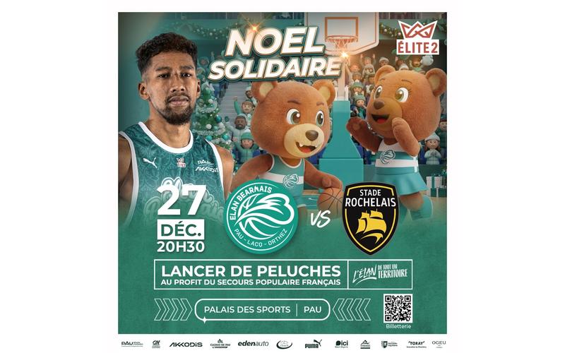 Basket ProB: Elan Béarnais Pau Lacq Orthez Vs Stade Rochelais