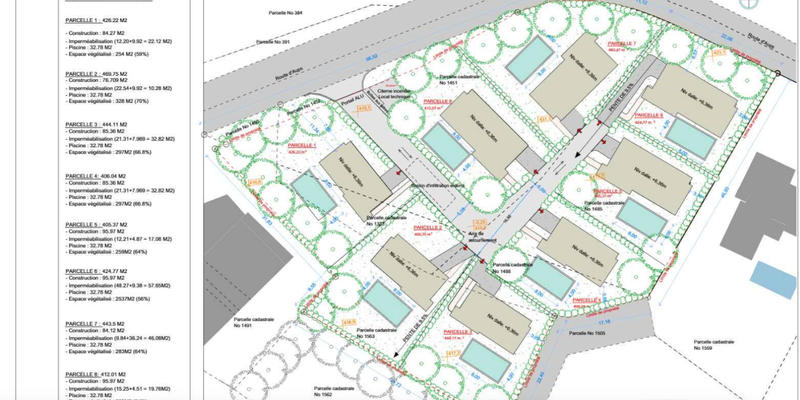 Terrain constructible - 420 m²