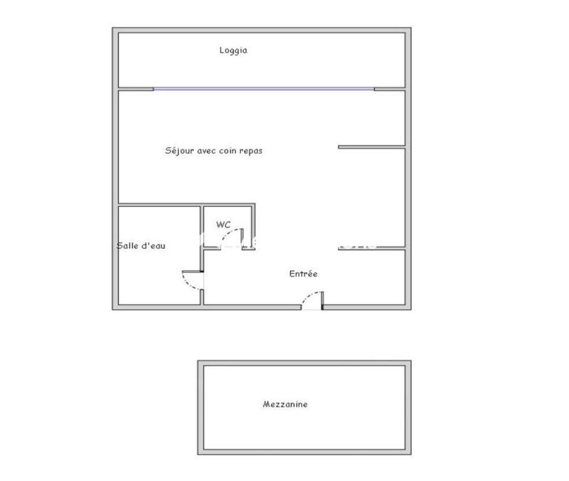 Studio - 25 m² - 1 pièce