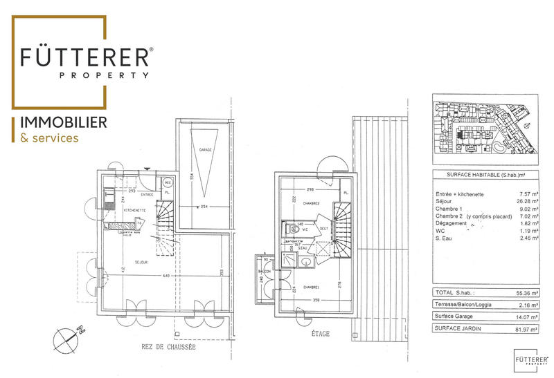 Villa - 56 m² - 3 pièces