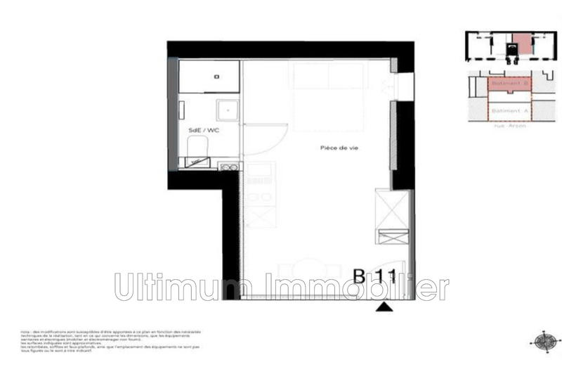 Appartement - 24 m² - 1 pièce