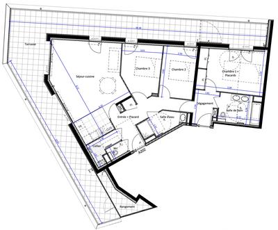 Appartement - 97 m² - 4 pièces