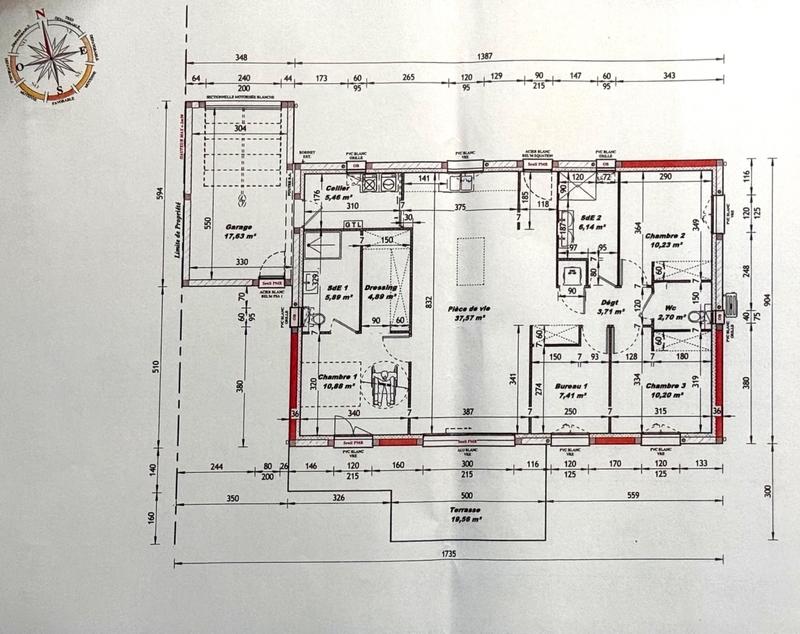 Maison - 106 m² - 5 pièces