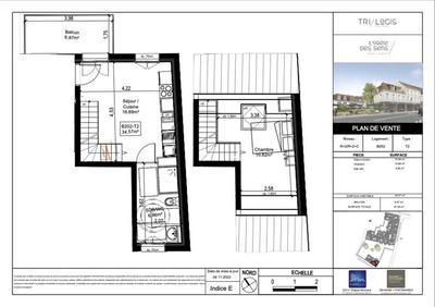 Appartement - 35 m² - 2 pièces