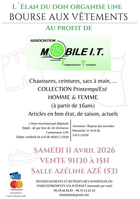 Bourse aux vêtements adultes printemps-été