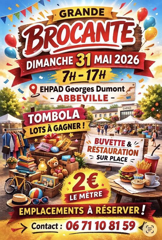 5ème brocante de l'ehpad georges dumont abbeville