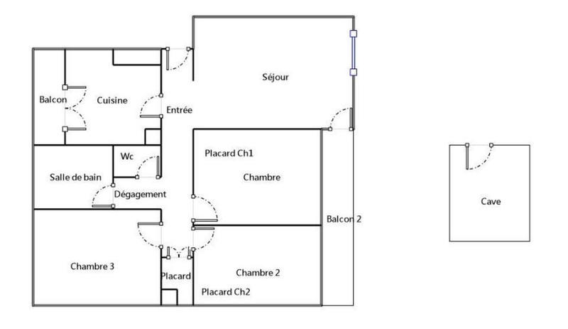 Appartement - 67 m² - 4 pièces