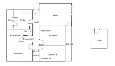 Appartement - 67 m² - 4 pièces