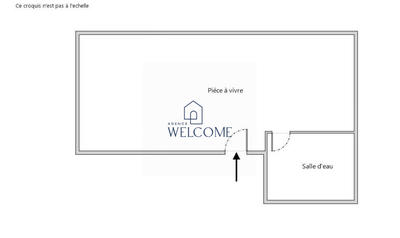 Appartement - 8 m² - 1 pièce