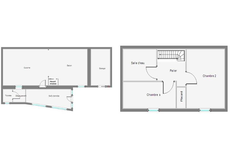 Maison - 50 m² - 3 pièces
