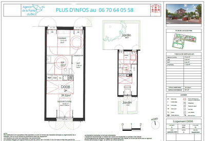 Appartement - 38 m² - 2 pièces