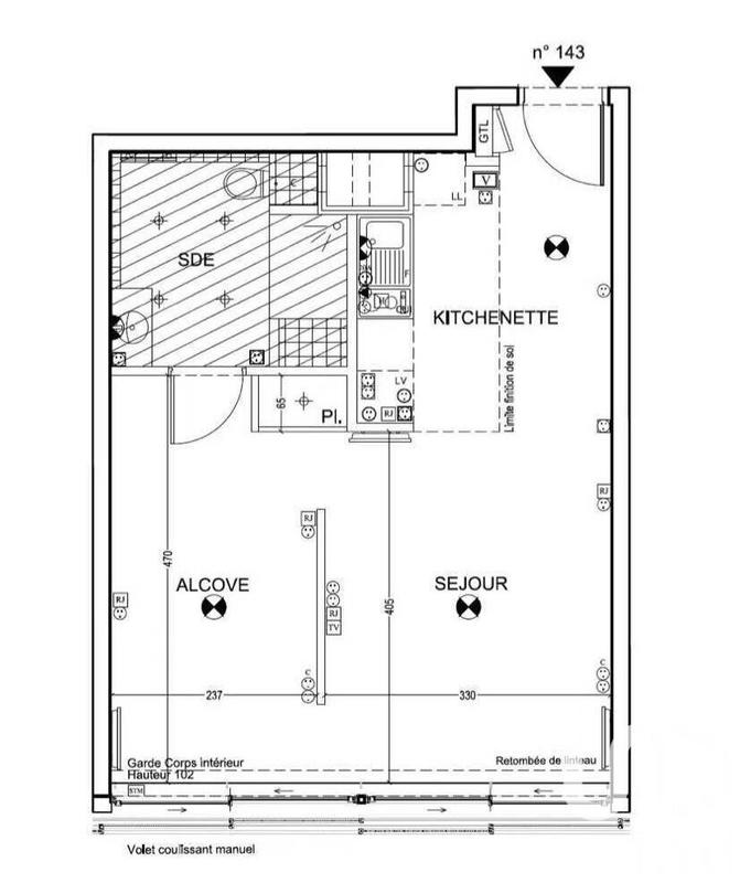 Appartement - 42 m² - 1 pièce