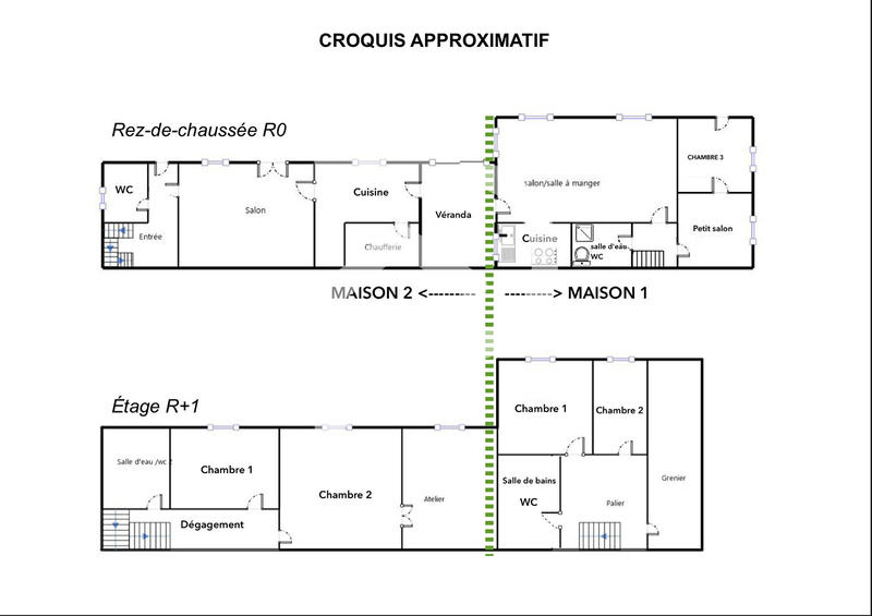 Maison - 225 m² - 9 pièces