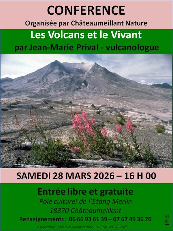 Conférence "Les volcans et le vivant"