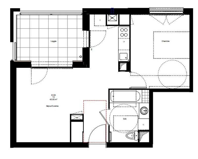 Appartement - 2 pièces