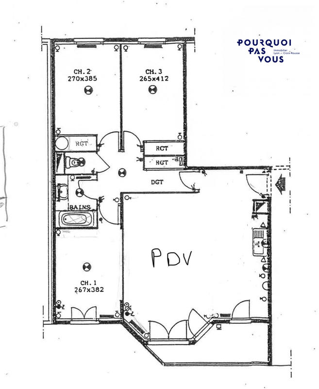 Appartement - 85 m² - 4 pièces