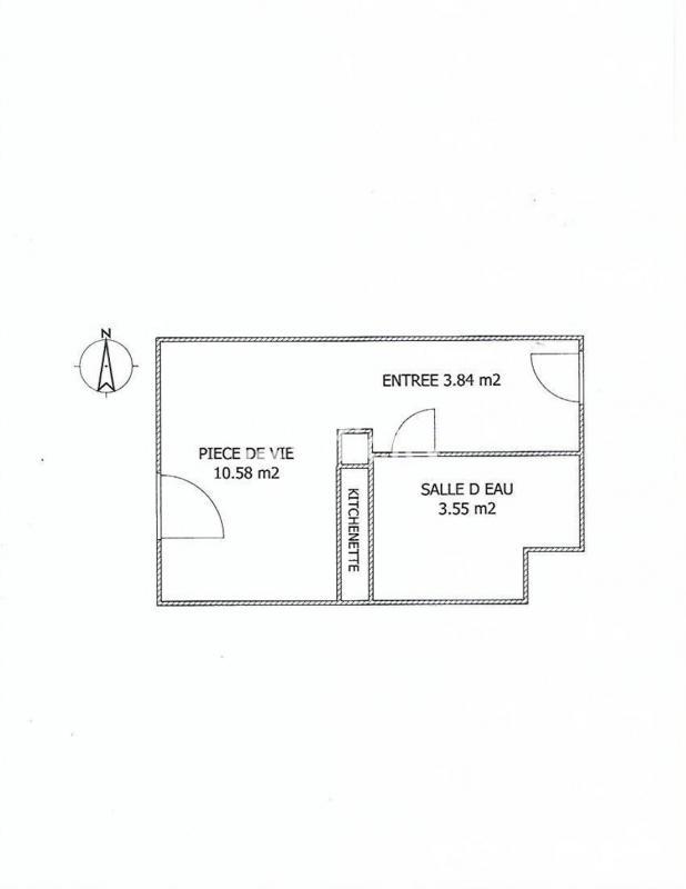 Appartement - 18 m² - 1 pièce