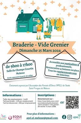 Braderie - vide grenier de l'école saint françois