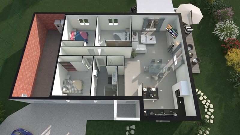 Maison - 97 m² - 5 pièces