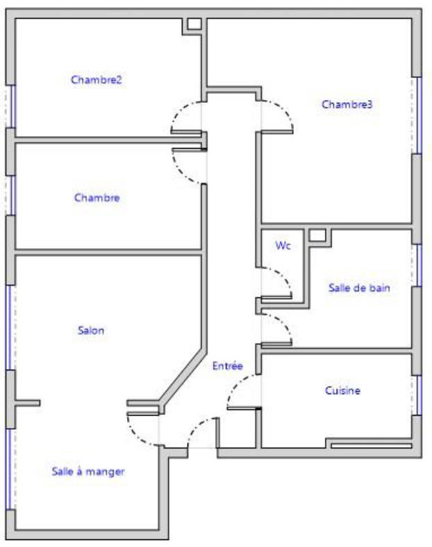 Appartement - 75 m² - 5 pièces