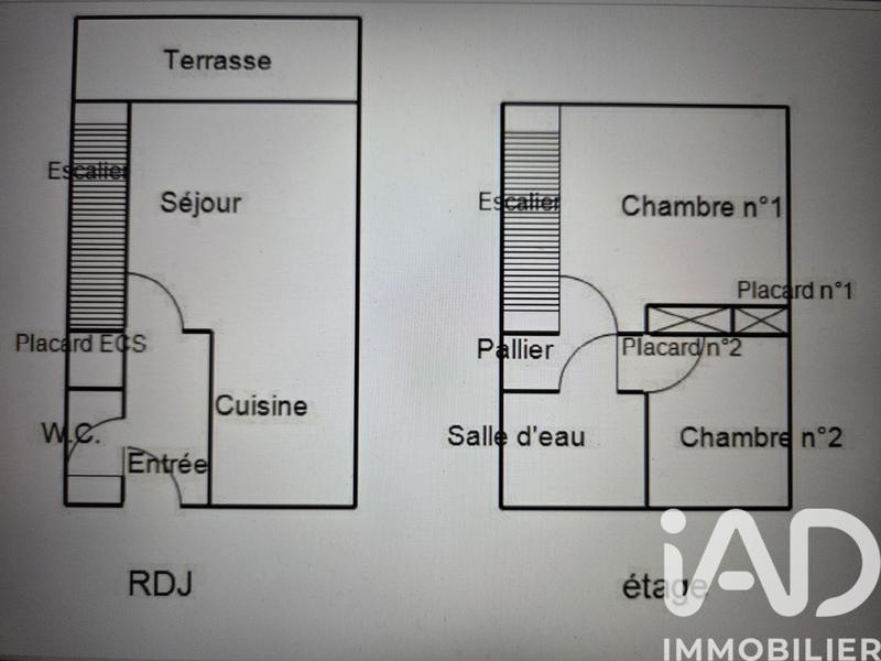Maison - 45 m² - 3 pièces