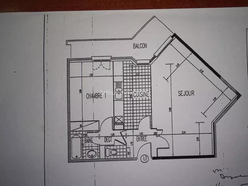 Appartement - 58 m² - 2 pièces