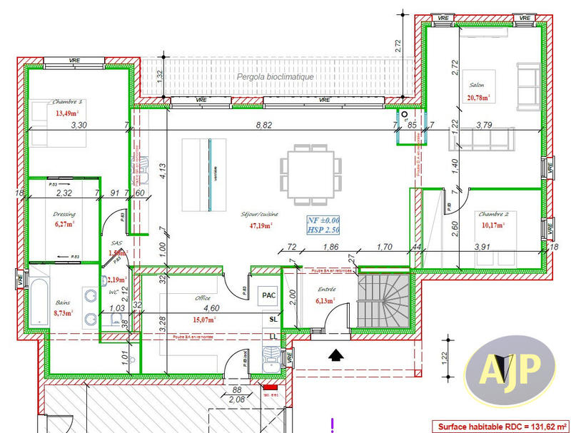 Maison - 190 m² - 6 pièces