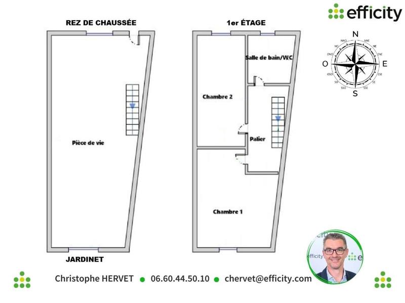 Maison - 72 m² - 3 pièces