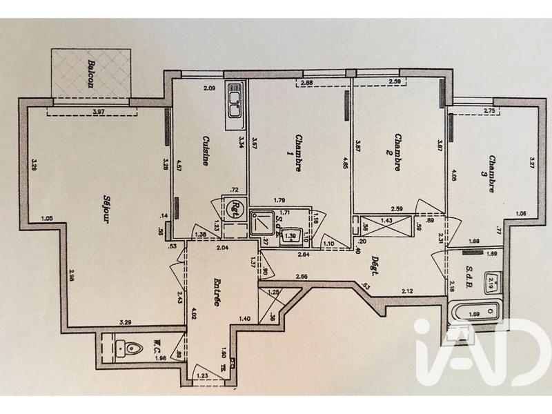Appartement - 87 m² - 4 pièces