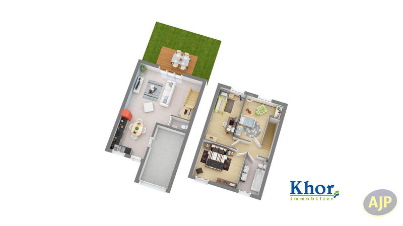 Maison - 80 m² - 4 pièces