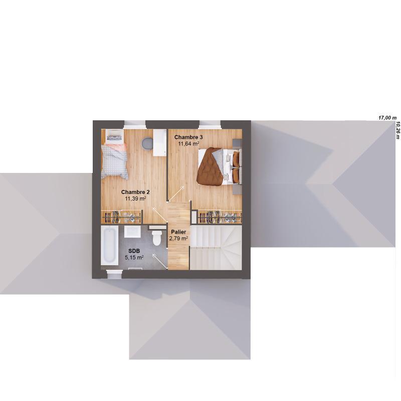 Maison - 95 m² - 5 pièces