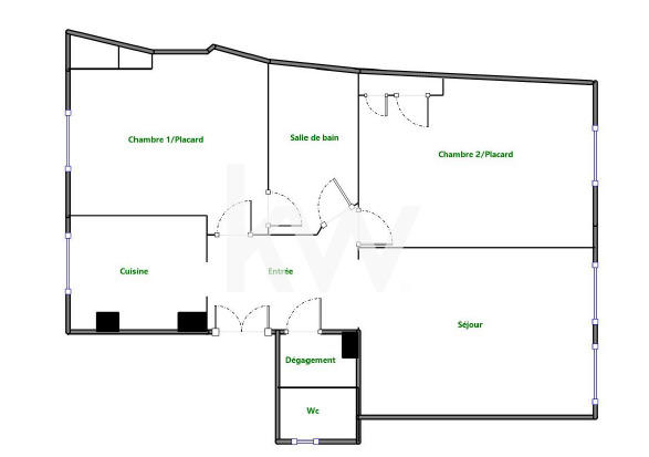 Appartement - 65 m² - 3 pièces