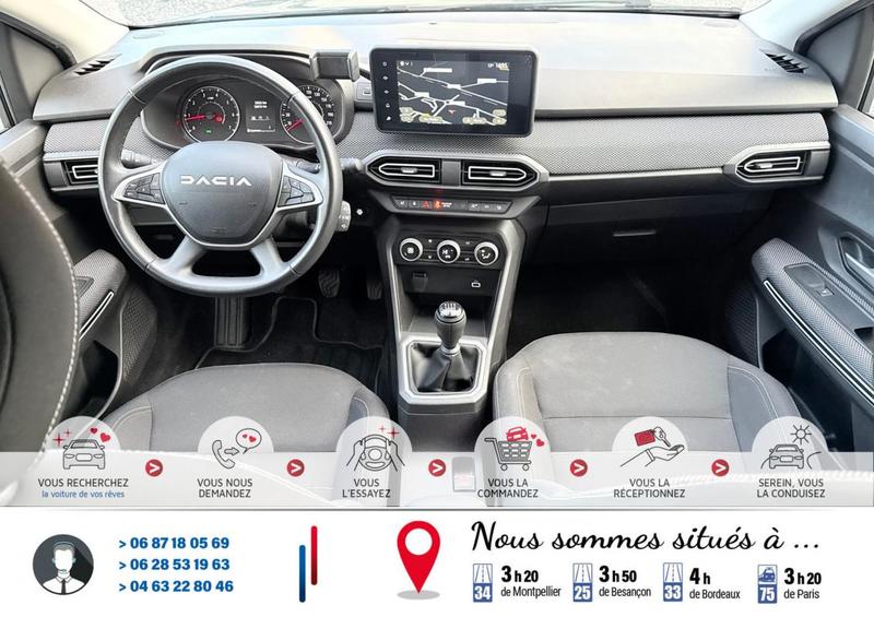 Dacia Jogger Tce 110Cv Bv6 7places 33 000Km*Moteur à chaîne*Garantie possible jusqu'à 60 mois*Ct Révision Ok*Pneus m+S*Sièges Chauffant*Phares led*Caméra de recul*Autoradio (+Commande aux volant) Bluetooth(Car play)*Climatisation Automatique bi-zone*Régul