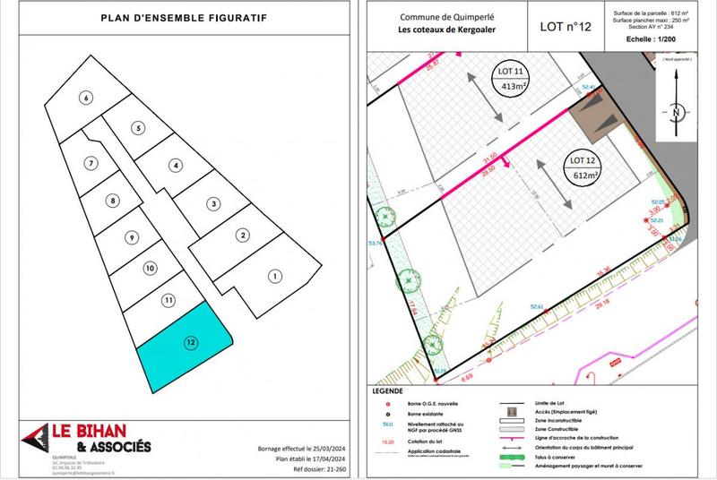 Terrain constructible - 612 m²