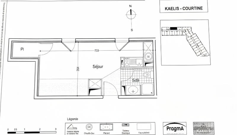 Appartement - 24 m² - 1 pièce