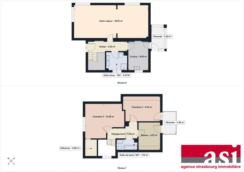Maison - 94 m² - 5 pièces