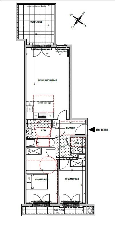 Appartement - 61 m² - 3 pièces