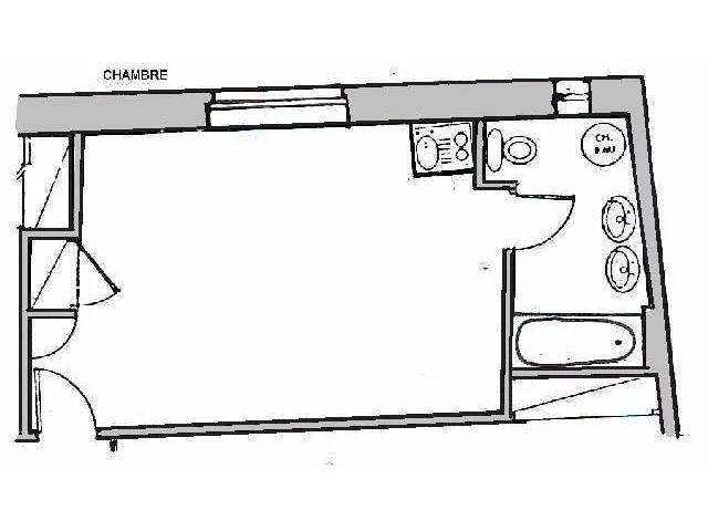Appartement - 25 m² - 1 pièce
