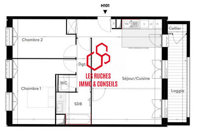 Appartement - 71 m² - 3 pièces