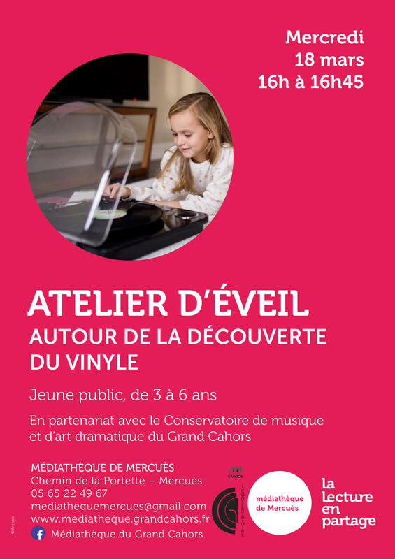 Atelier d'éveil autour de la découverte du vinyle